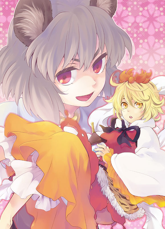 nazrin and toramaru shou (touhou) drawn by tomobe_kinuko