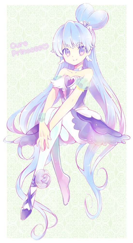 shirayuki hime and cure princess (precure and 1 more) drawn by haori_(ki-na-ri)