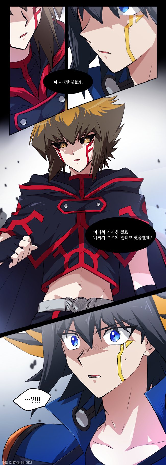 yuki judai and fudo yusei (yu-gi-oh! and 3 more) drawn by mini_(pixiv6327751)