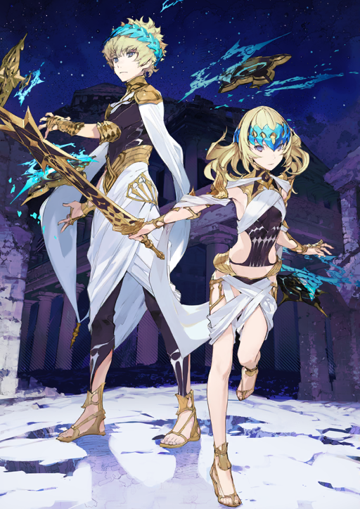 pollux and castor (fate and 1 more) drawn by taiki_(luster)