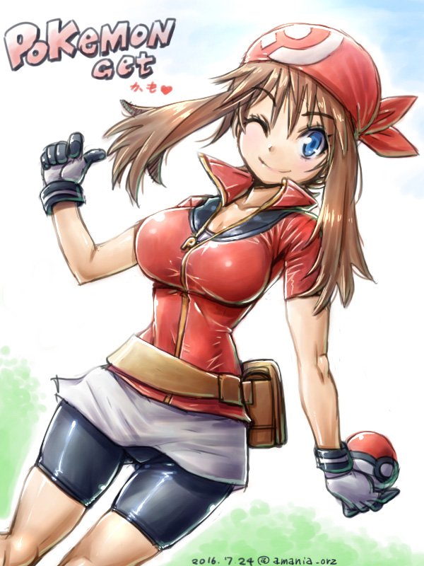 may (pokemon and 1 more) drawn by amania_orz