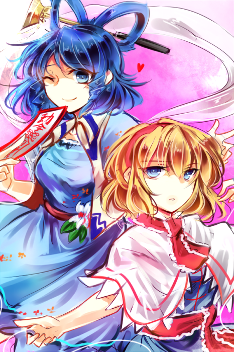 alice margatroid and kaku seiga (touhou) drawn by kutsuki_kai
