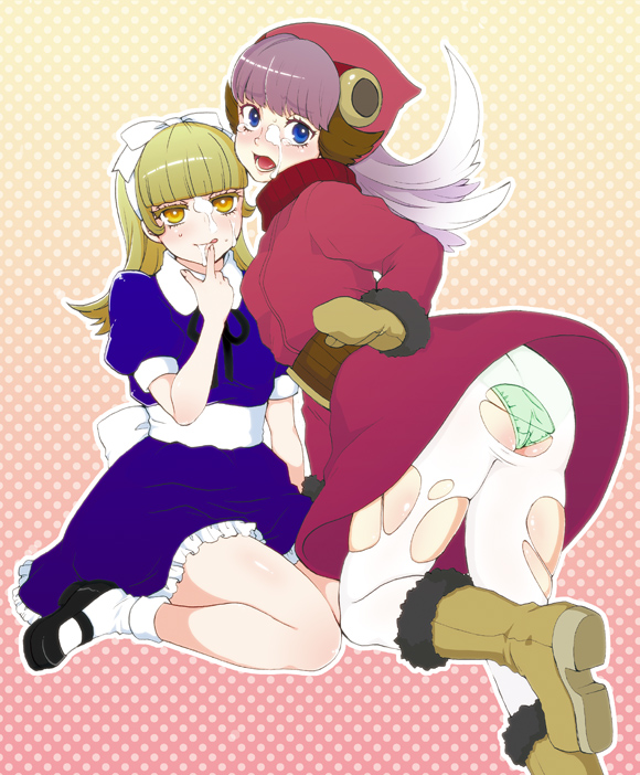 alice and muu shuwuu (shin megami tensei and 2 more) drawn by majoccoid
