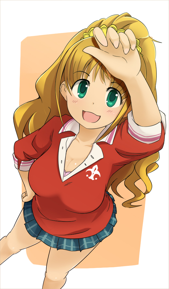 hino akane (idolmaster and 1 more) drawn by qooya