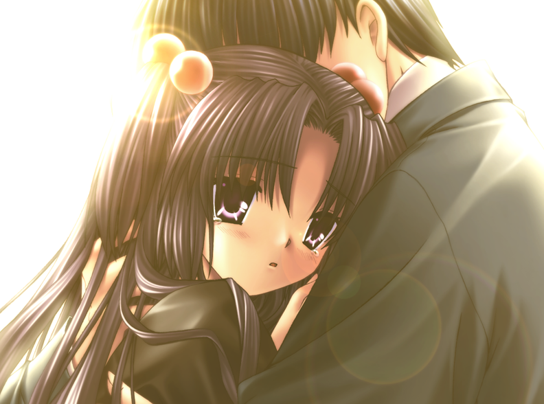 okazaki tomoya and ichinose kotomi (clannad) drawn by hinoue_itaru