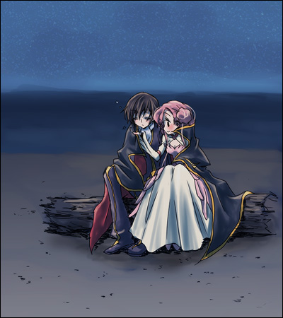 lelouch vi britannia and euphemia li britannia (code geass)