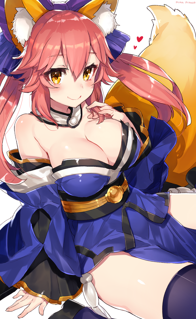 tamamo and tamamo no mae (fate and 1 more) drawn by mika_pikazo