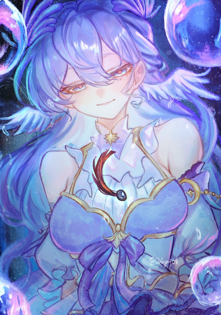 robin (honkai and 1 more) drawn by chiyori08