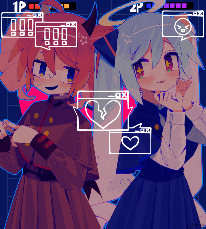 hatsune miku and kasane teto (vocaloid and 2 more) drawn by aoi_tsuyu