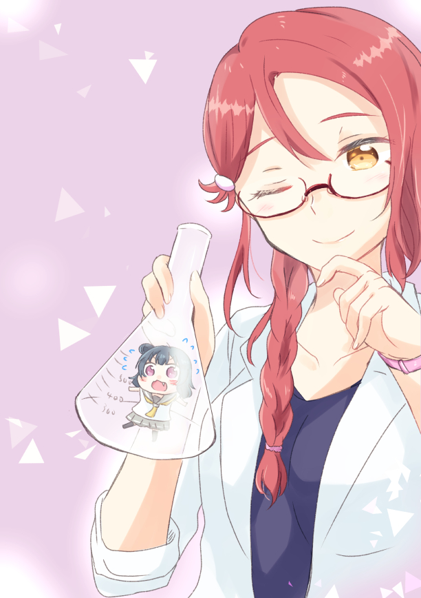 tsushima yoshiko and sakurauchi riko (love live! and 1 more) drawn by sinakiri