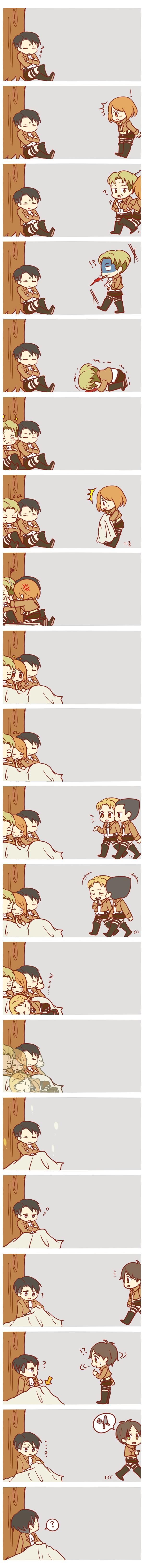 eren yeager, levi, petra ral, auruo bossard, erd gin, and 1 more (shingeki no kyojin) drawn by aaa_(01422130)