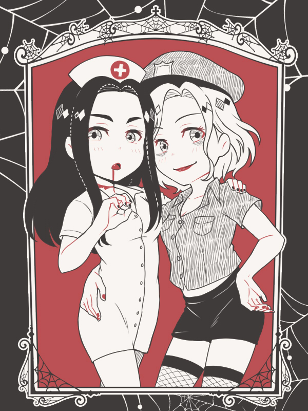 mila babicheva and sara crispino (yuri!!! on ice) drawn by ruei_(chicking)