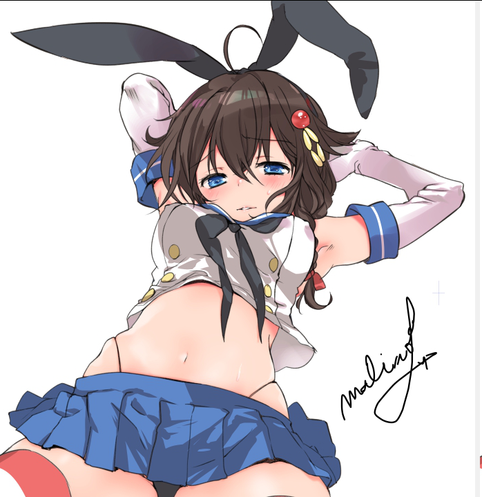 shimakaze, shigure, and shigure kai ni (kantai collection) drawn by malino_(dream_maker)