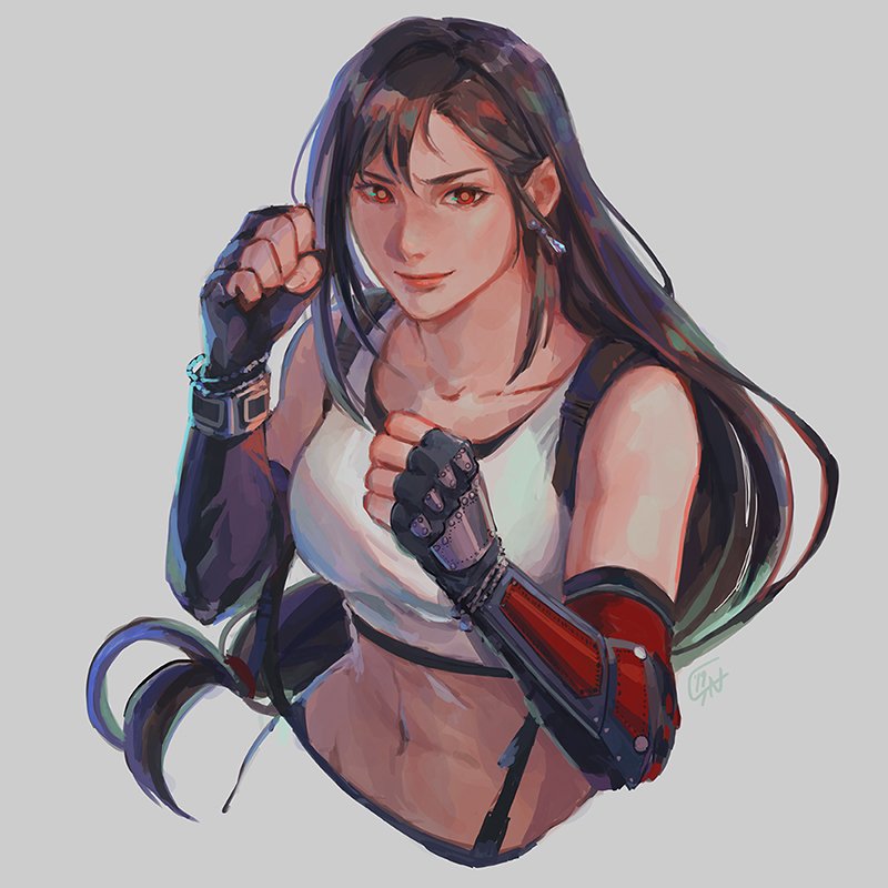tifa lockhart (final fantasy and 2 more) drawn by cassandra_(avocasso)