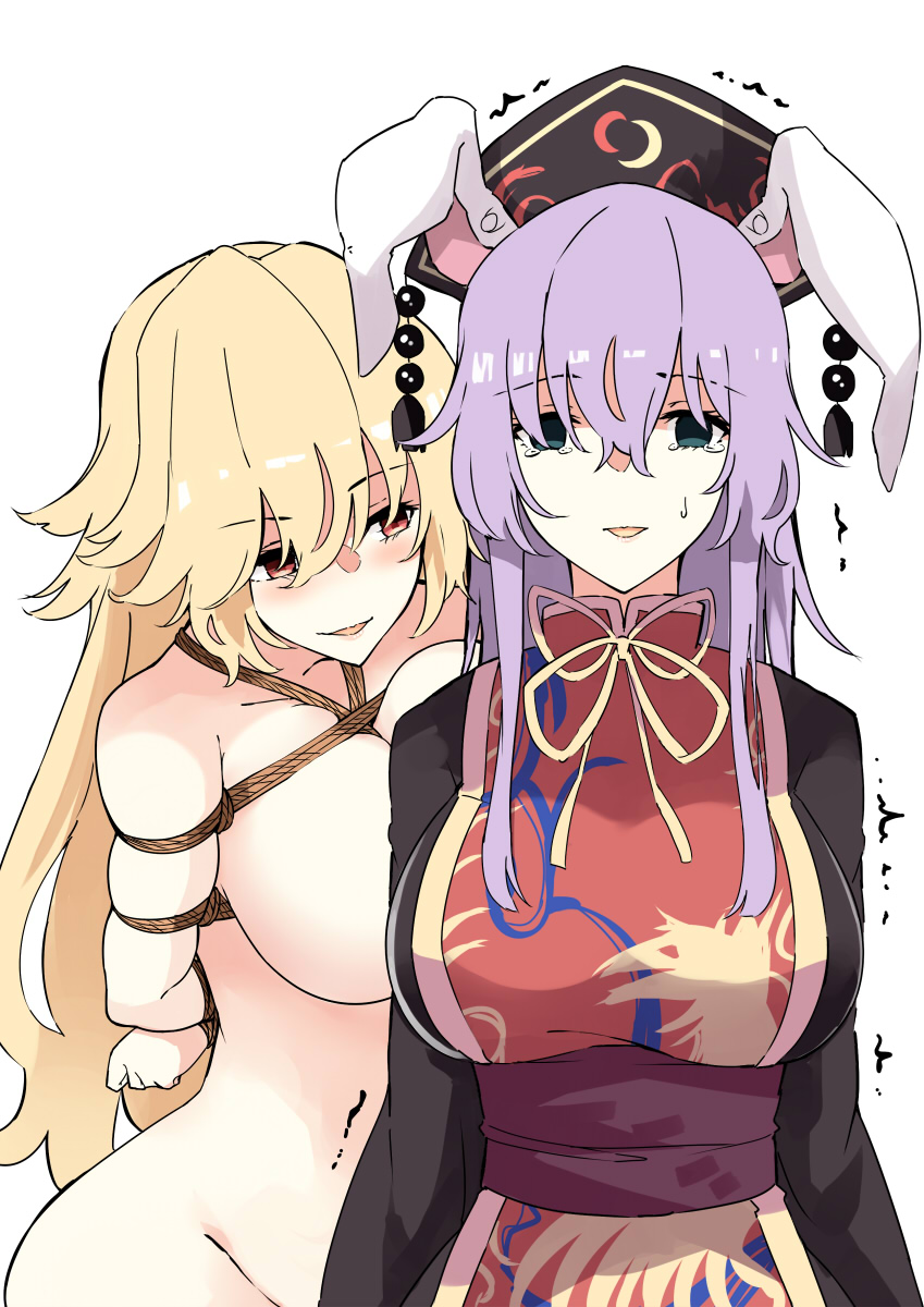 reisen udongein inaba and junko (touhou) drawn by deetamu