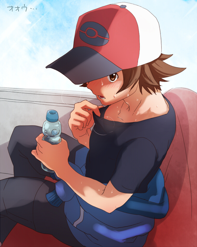 hilbert (pokemon and 1 more) drawn by @@@_(eckzahn)