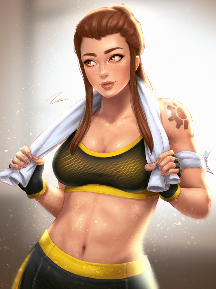 brigitte (overwatch and 1 more) drawn by umigraphics