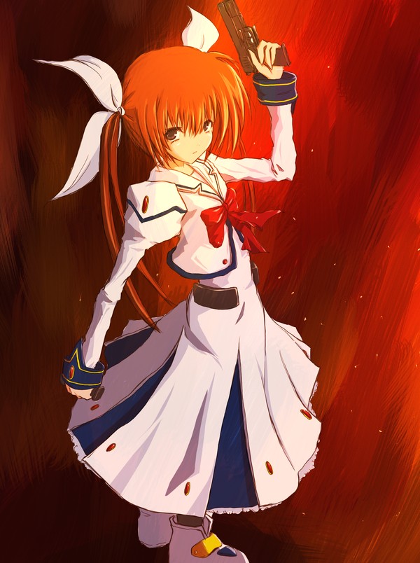 takamachi nanoha (lyrical nanoha and 1 more) drawn by sachiho34