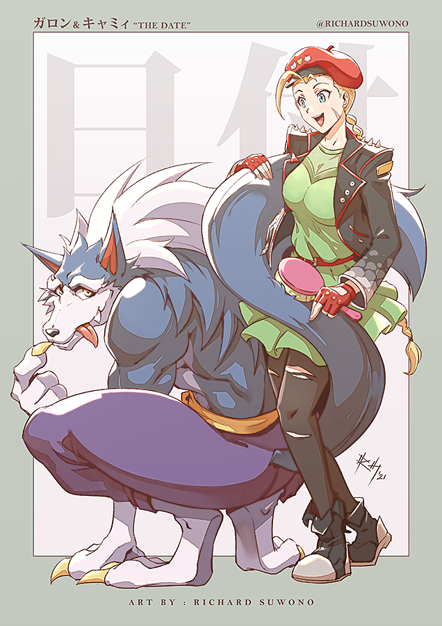cammy white and jon talbain (street fighter and 3 more) drawn by richard_suwono