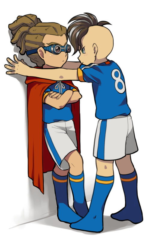 kidou yuuto and fudou akio (inazuma eleven) drawn by norun