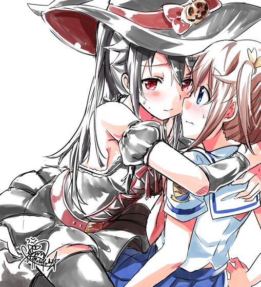 misaki akeno and munetani mashiro (high school fleet) drawn by gleision_adain