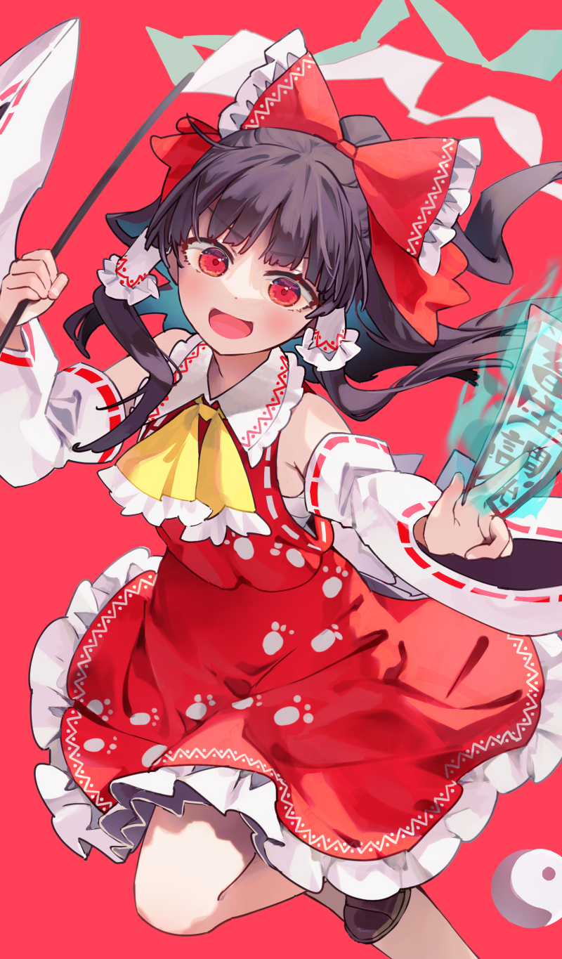 hakurei reimu (touhou and 1 more) drawn by syuri22