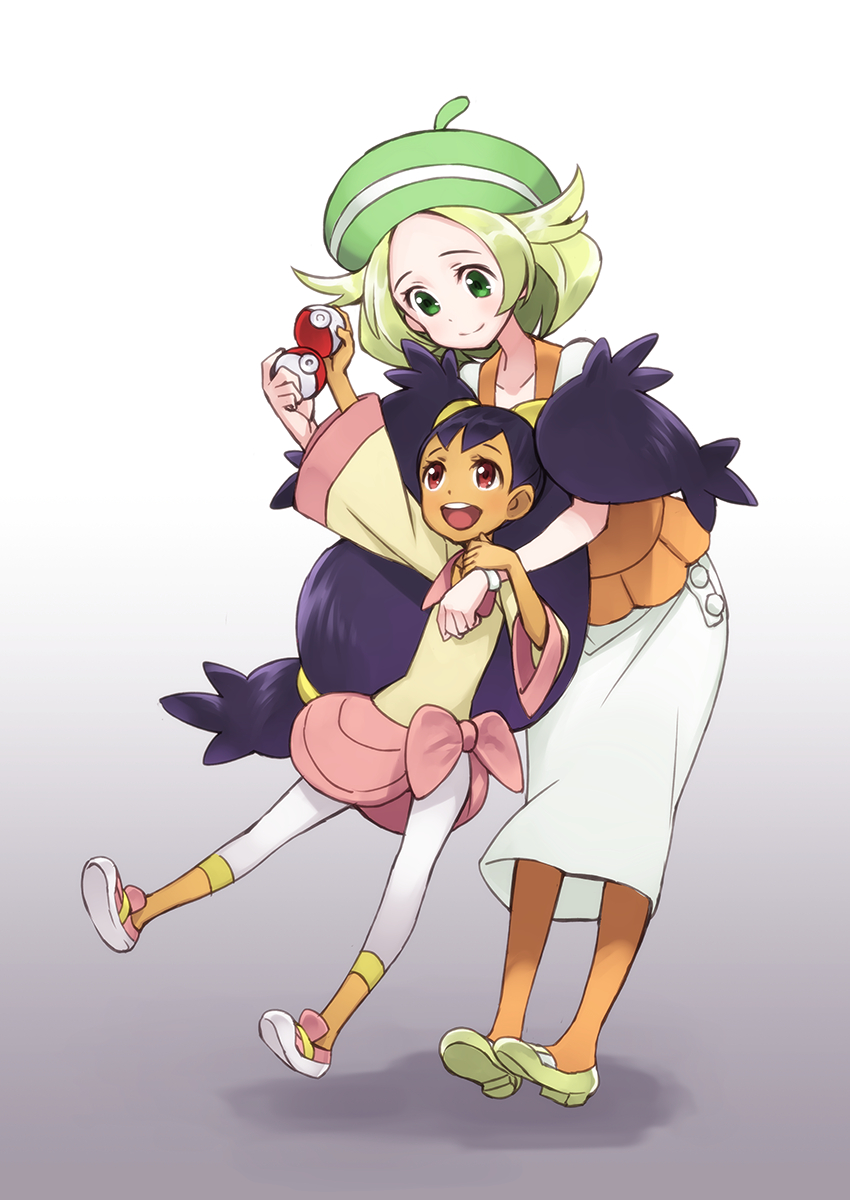 bianca and iris (pokemon and 1 more) drawn by matsuryuu