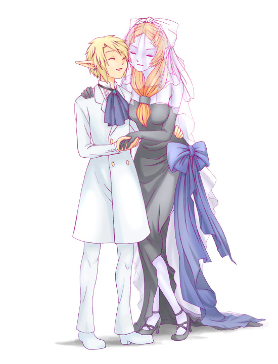 link and midna (the legend of zelda and 1 more) drawn by inumimi_moeta