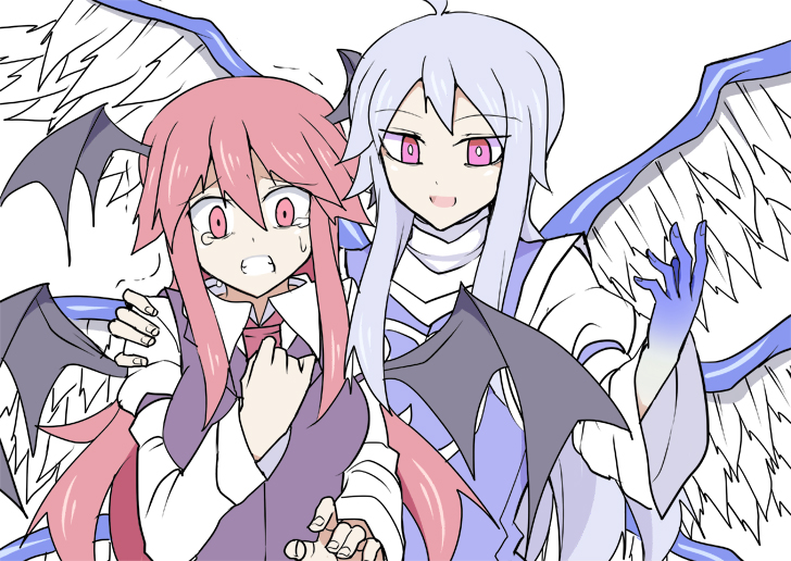 koakuma and sariel (touhou) drawn by kenuu_(kenny)