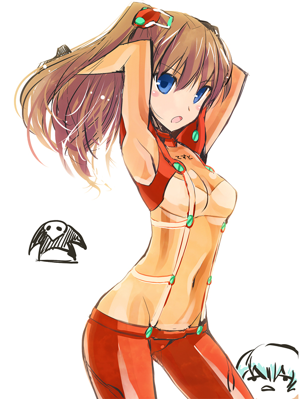 souryuu asuka langley, ayanami rei, and sachiel (neon genesis evangelion and 2 more) drawn by ohta_yuichi