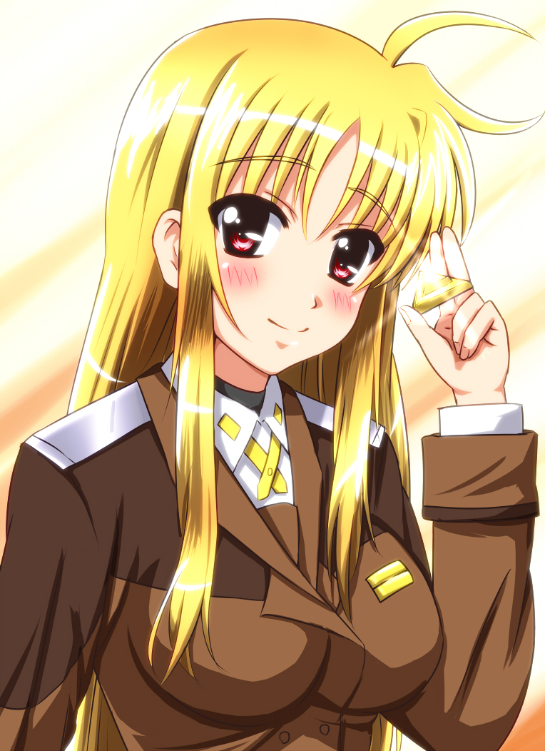 fate testarossa and bardiche (lyrical nanoha and 1 more) drawn by diesel-turbo