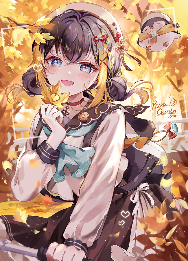 petra gurin and pentomo (nijisanji and 1 more) drawn by coco7