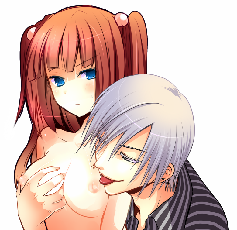ushiromiya ange and amakusa juuza (umineko no naku koro ni) drawn by kinatsu_souju