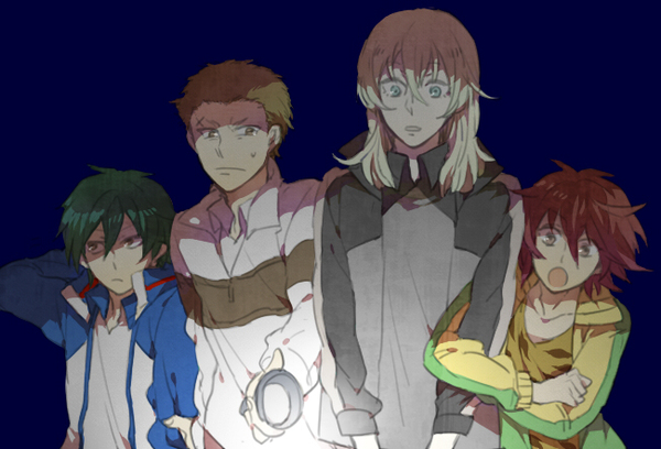 echizen ryooma, tooyama kintarou, fuji yuuta, and liliadent krauser (tennis no ouji-sama) drawn by handsome588