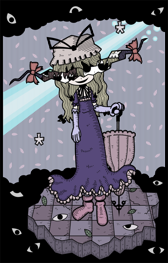 yakumo yukari, yakumo ran, and chen (touhou) drawn by genkidaun