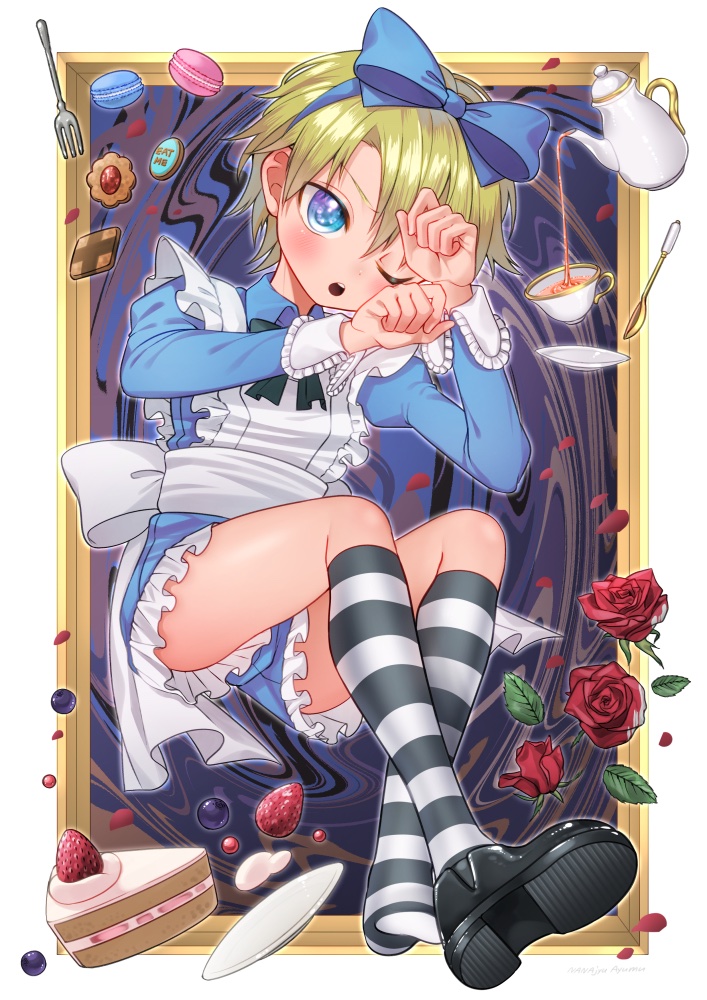 alice (alice's adventures in wonderland) drawn by nanajyuayumu