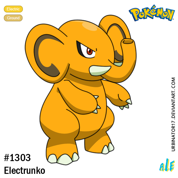 unnamed elephant pokemon (pokemon and 1 more) drawn by urbinator17