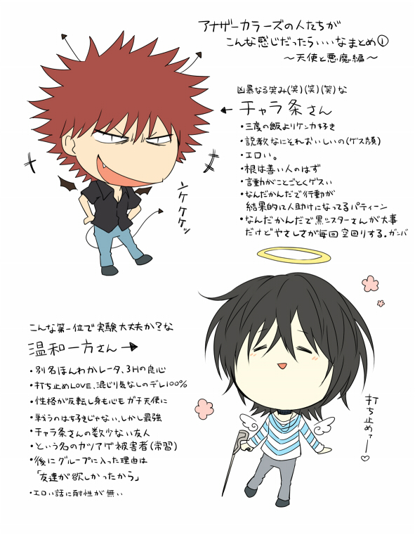 kamijou touma and accelerator (toaru majutsu no index) drawn by saiba_(henrietta)