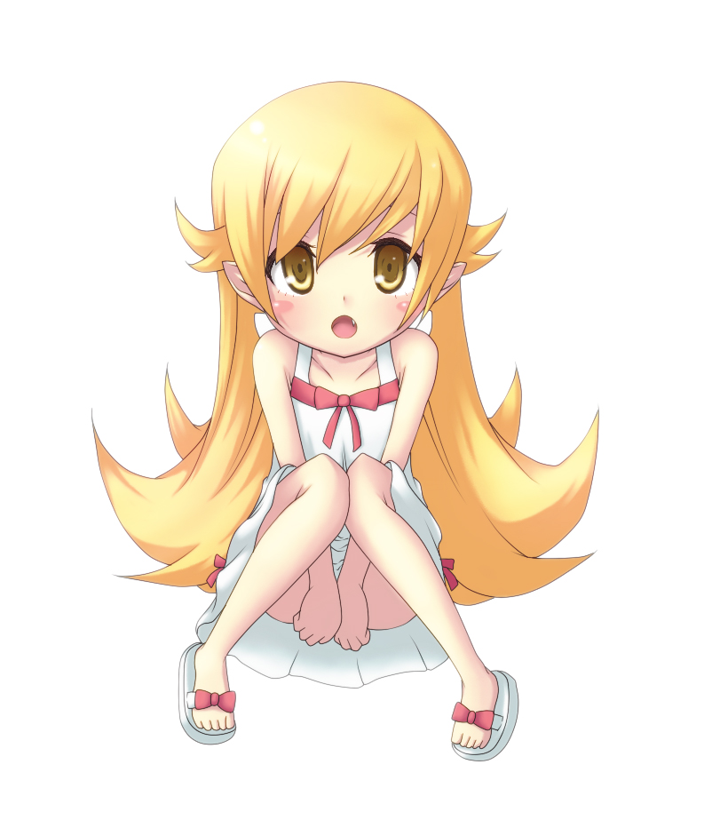 oshino shinobu (monogatari and 1 more) drawn by kuena