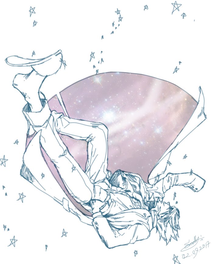 momota kaito (danganronpa and 1 more) drawn by sumerii_(radioactiiiive)