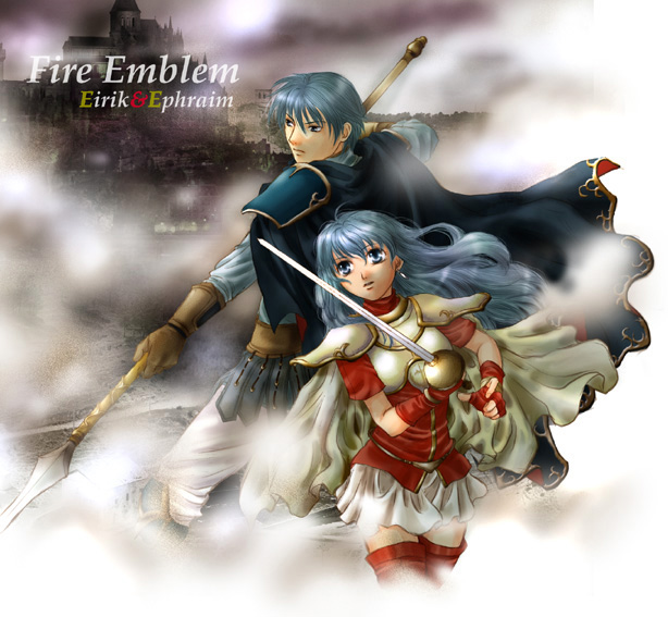 eirika and ephraim (fire emblem and 1 more) drawn by usachu_now