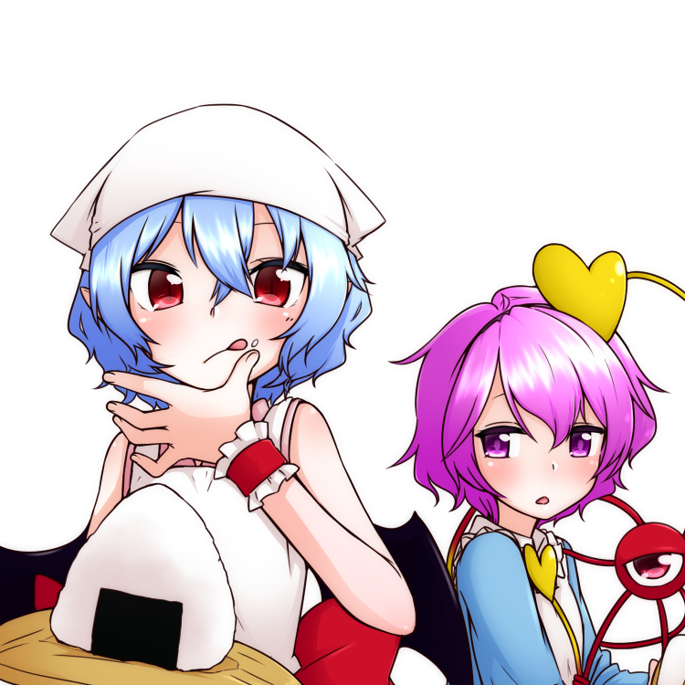 remilia scarlet and komeiji satori (touhou) drawn by kameyan