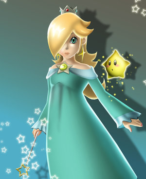 rosalina and luma (mario and 1 more) drawn by cursedmarked