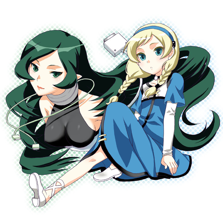 sayaka erenkowa and net venus (net ghost pipopa) drawn by mattaku_mousuke