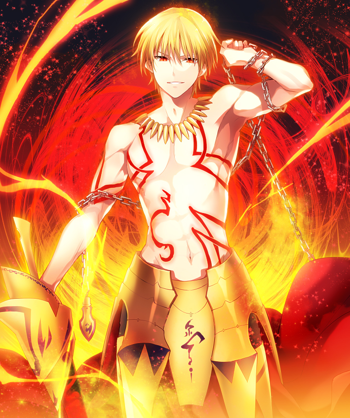 gilgamesh (fate and 2 more) drawn by kuroemon
