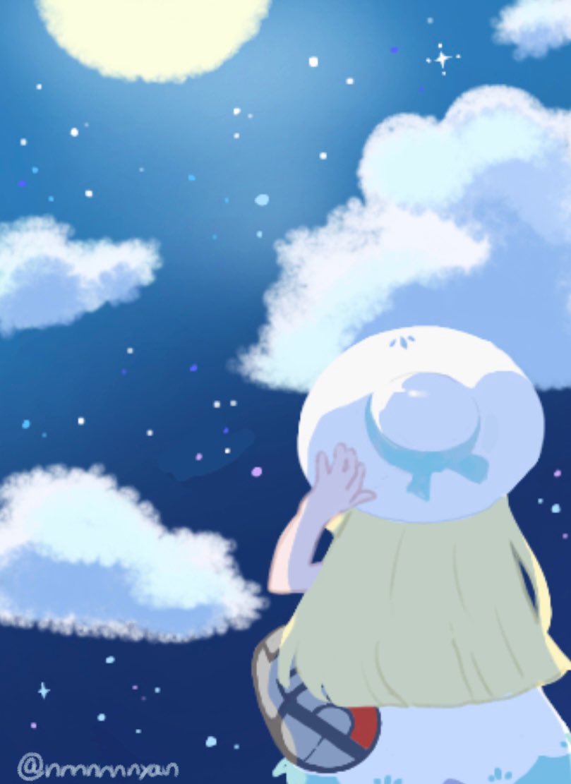 lillie (pokemon and 1 more) drawn by eneko_(olavcnkrpucl16a)
