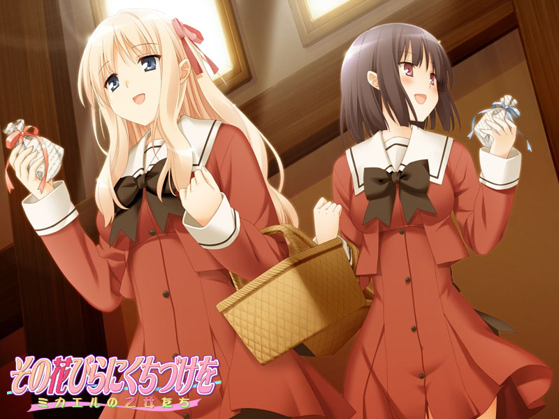sawaguchi mai and matsubara yuuna (sono hanabira ni kuchizuke wo) drawn by kani_biimu