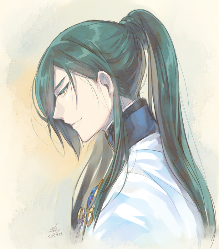 nikkari aoe (touken ranbu) drawn by hebino_rai