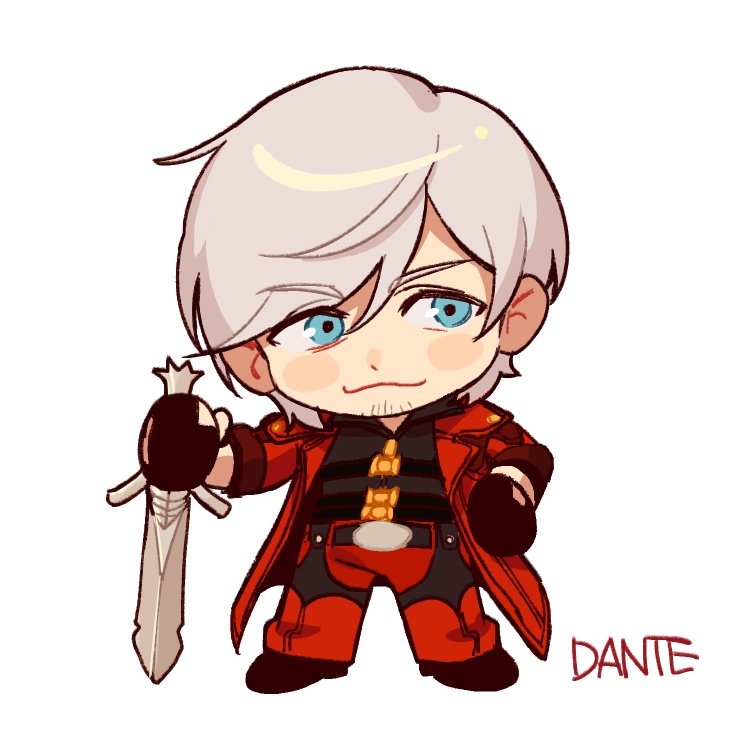 dante (devil may cry and 1 more) drawn by akwo_dmc