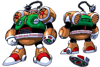 wind man (mega man and 2 more) drawn by ariga_hitoshi